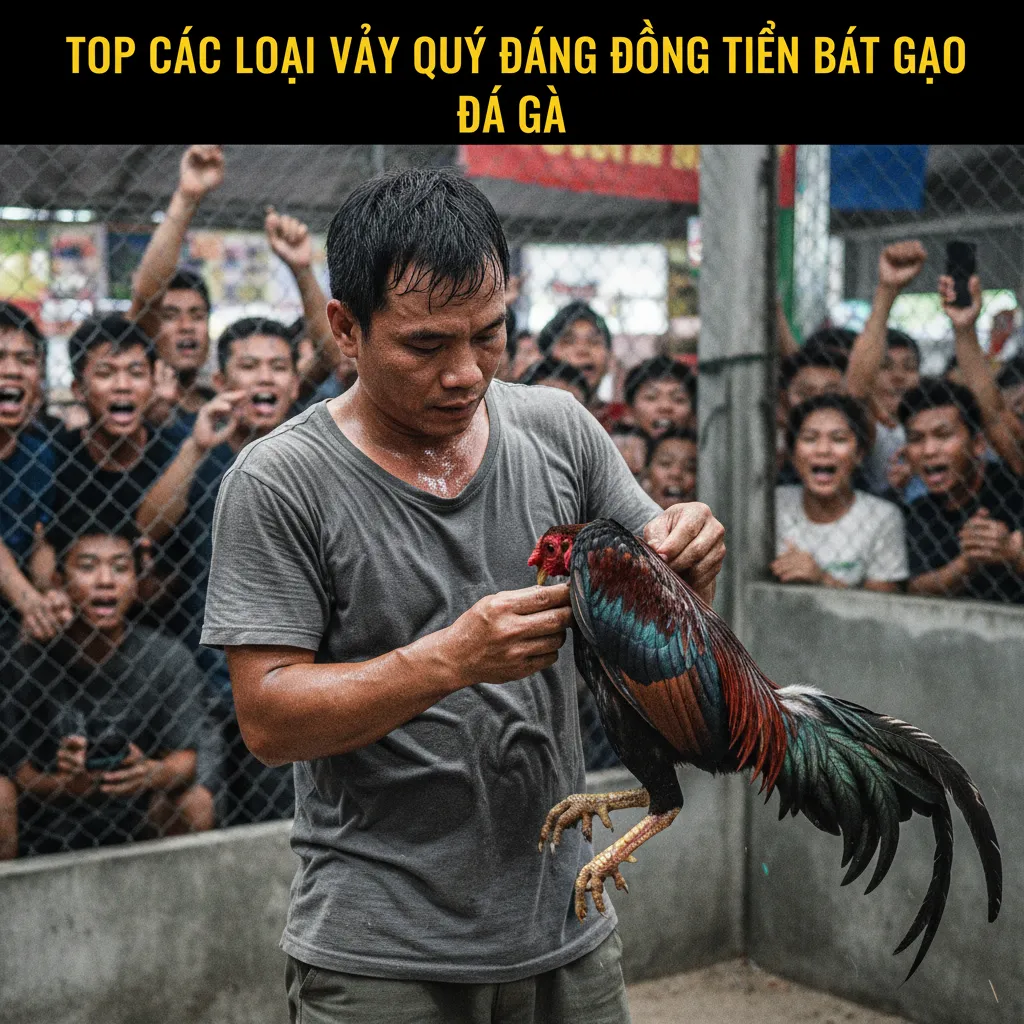 Vảy Vấn Cán của gà chọi