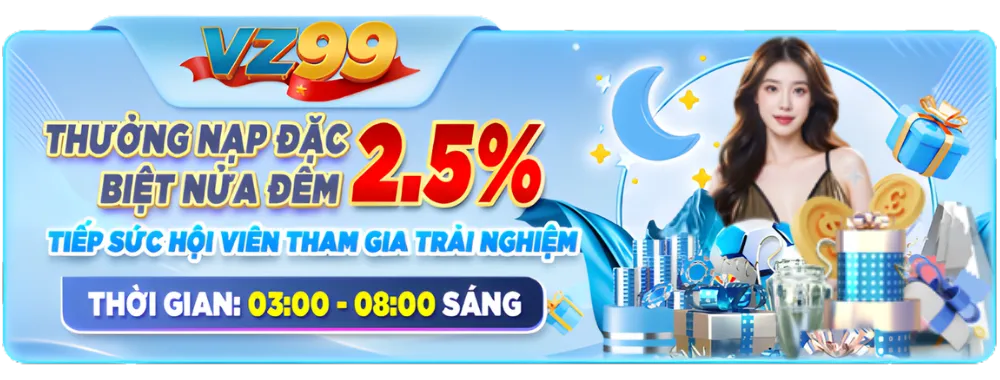 thưởng nạp nửa đêm